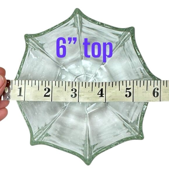 Vintage Indiana Crystal Umbrella Trinket Bowl - Picture 6 of 9